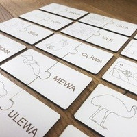 Puzzle wyrazowe do nauki czytania Cz.1