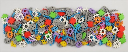 Klocki Wafle Mini - Zestaw Konstruktor - 140 elementów