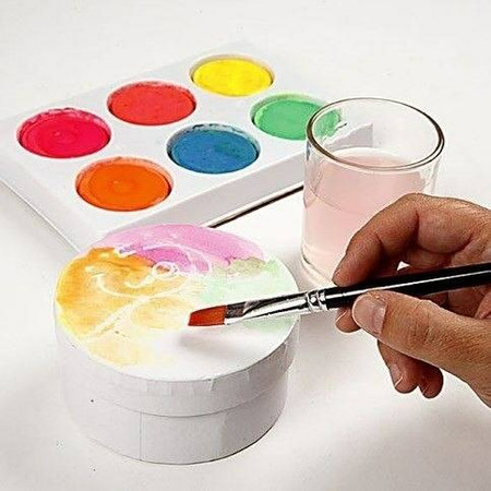 Pudełka Okrągłe Białe 4 szt.