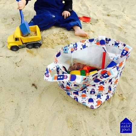 Torba na plażę, Anti-sand, seria Roboty | Maison Petit Jour®