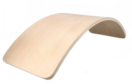 Balansująca deska półksiężyc z autkiem i naklejaną drogą - do 80kg