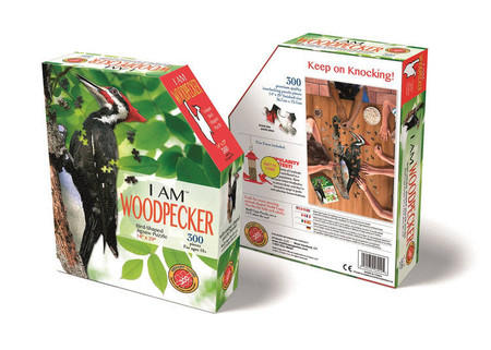 MADD CAPP,  Puzzle konturowe I AM - Dzięcioł 300 elem.