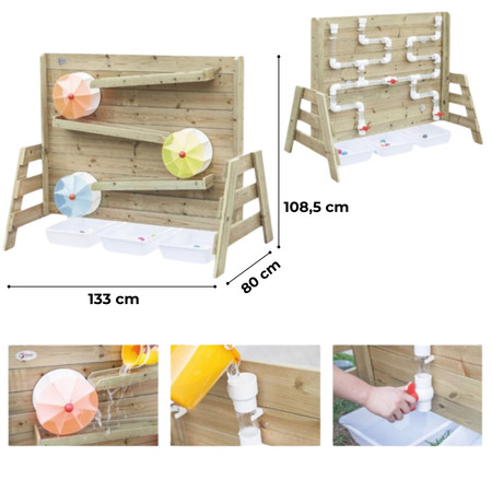 CLASSIC WORLD EDU Drewniana  Ściana Zabawa Wodą