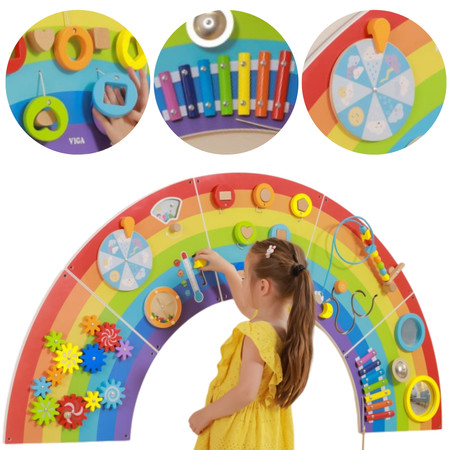 Tablica manipulacyjna Panel ścienny - Tęcza