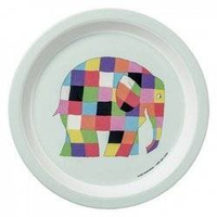 Elmer, Talerz z melaminy fi 21 cm dla dzieci | Petit Jour Paris®