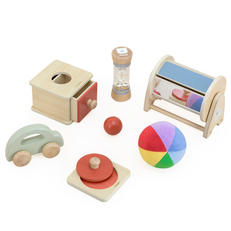 VIGA Zestaw Zabawek Edukacyjnych "Little Explorers" Pudełko Box od 6 miesiąca