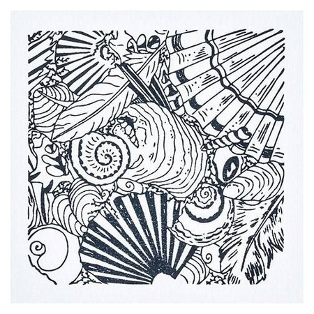 Płytka z teksturą Muszle 9x9 cm