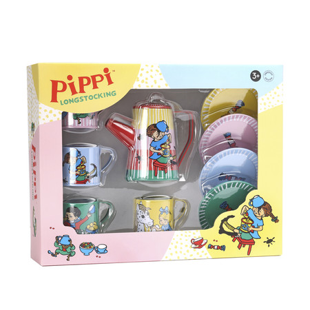 Zestaw do serwowania herbaty zabawka dla dzieci, Pippi Langstrumpf, kubki