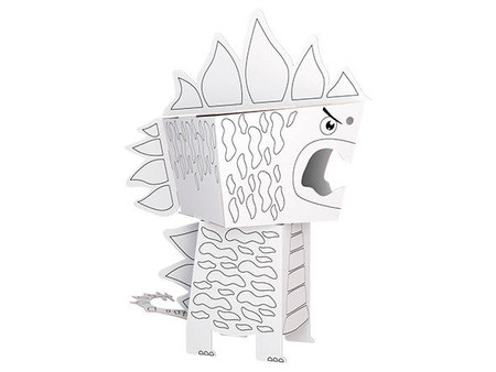 Kolorowanka 3D Cube head Dino - STEGOZAURUS 3l+ MONUMI