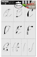 3 Szablony 30x20 cm Alfabet 5