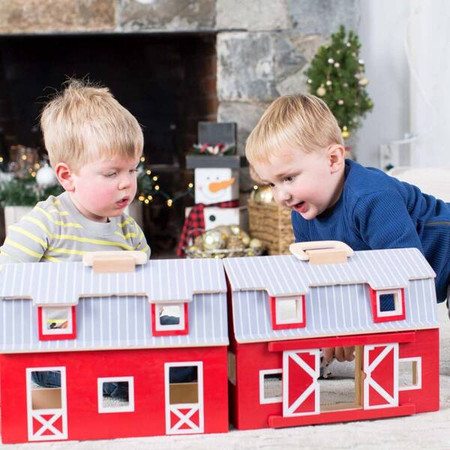 Drewniana Farma Składana Stodoła ze Zwierzątkami Melissa&Doug