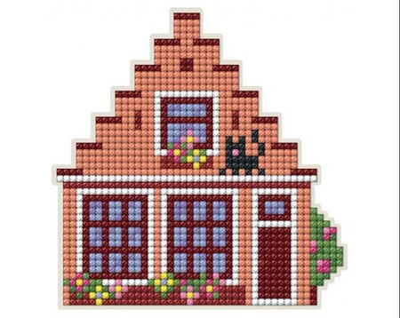 Diamentowa Mozaika z magnesem Domek 3