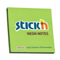 Notes Samoprzy.76mmx76mm Zielony Neon