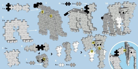 Plus-Plus, Mini Tuba Słoń - 100 szt