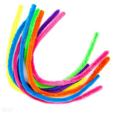 Druciki kreatywne 1,5x50cm różne kolory 8 sztuk