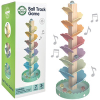 WOOPIE GREEN Drewniany Kulodrom Muzyczne Drzewko Tęczowe