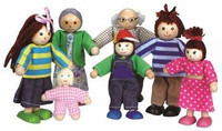 Lalki do domku dla lalek - rodzina 3 pokolenia