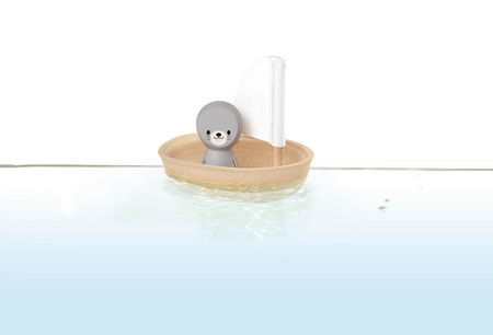 Żaglówka z foczką - zabawka do kąpieli | Plan Toys®