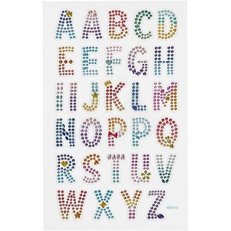 Naklejki Diamentowe Alfabet