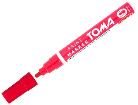 Marker olejny czerwony Toma