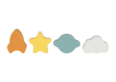 TOOKY TOY Drewniana Kostka Aktywności Kosmos Sorter Labirynt