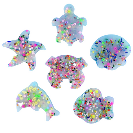 Sensoryczny gniotek POPS z elementami do przesuwania (1 z 5 wzorów)