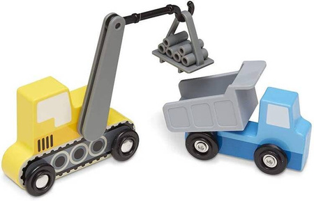 Drewniane autka Maszyny budowlane Melissa & Doug