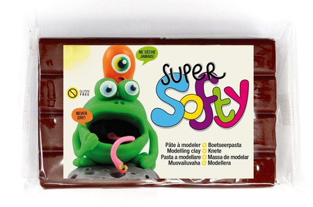 Masa Super-Softy 350g Brązowa