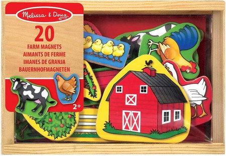 Duże magnesy dla dzieci Na Farmie 20 sztuk Melissa & Doug