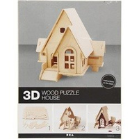 Puzzle 3D drewniane dom wariant 1