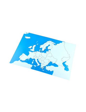 Europa - mapa kontrolna bez podpisów