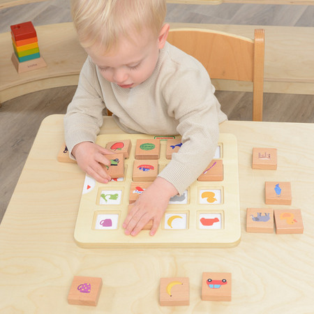 MASTERKIDZ Gra Dopasuj Cienie Łączenie w Pary Rozpoznawanie Przedmiotów