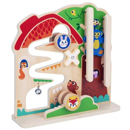 TOOKY TOY Drewniana Tablica Manipulacyjna Montessori
