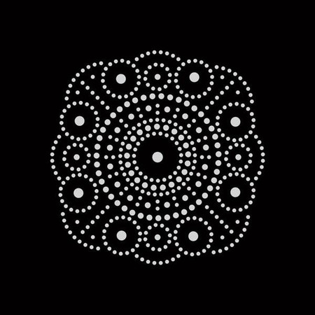 Malowanie kropkami 4 kolory Mandale