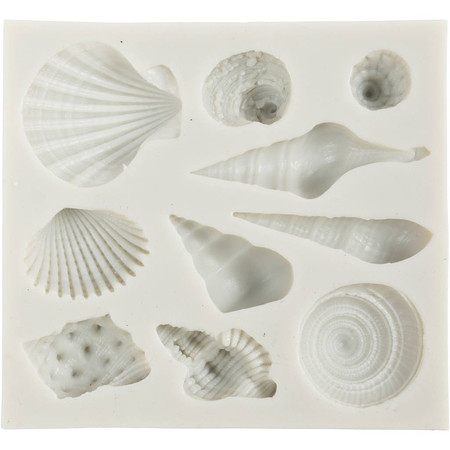 Foremka Silikonowa Muszelki 10 wzorów