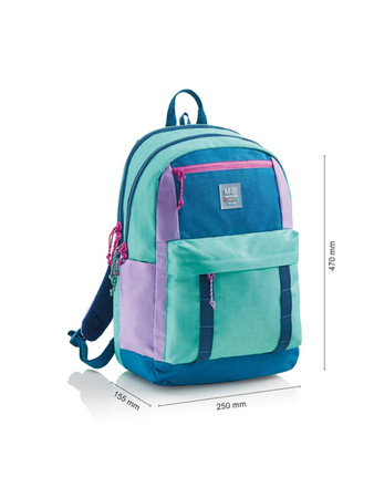 Plecak trzykomorowy Amsterdam Miquelrius - Rider Purple 28L