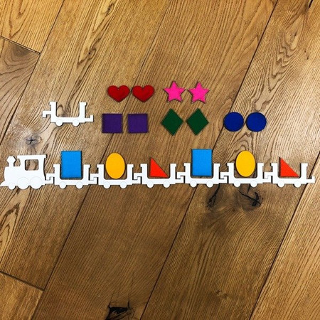 Pociąg Sekwencyjny – Kolory I Kształty