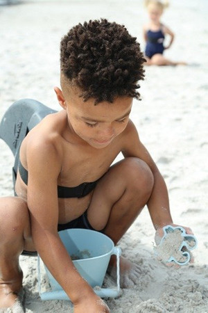 Silikonowe Foremki do piasku 4 szt. Scrunch - Szary