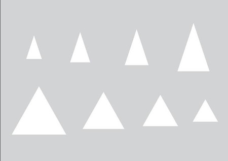 Szablon do Wycinania Trójkąty