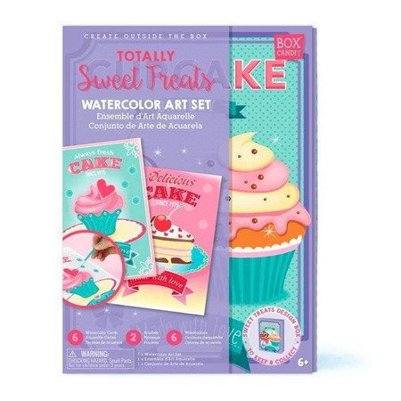 Box Candiy, zestaw artystyczny Akwarele muffinki