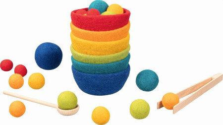 Gra edukacyjna dla dzieci sortowanie kolorów Goki