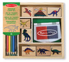 Stempelki dla dzieci Dinozaury pieczątki z kredkami Melissa and Doug 11633-MD