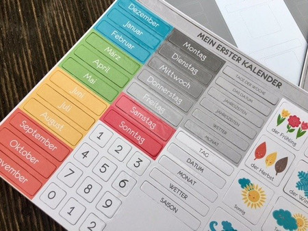 Piktogramy do kalendarza przedszkolaka NIEMIECKI