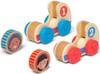 Dwa drewniane samochodziki wyścigowe GO Tots Melissa and Doug