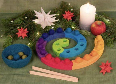 Układanka drewniana Sortowanie kolorów Spirala Goki 58354