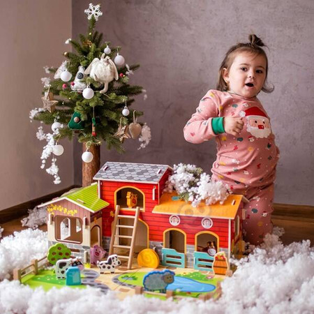 WOOPIE GREEN Mega Farma Figurki Zwierząt Stajnia Obora Kurnik 18 el.