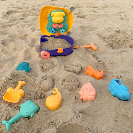 WOOPIE Zestaw do Piasku 3w1 Walizka Piesek + Zabawka Wodna