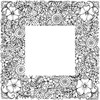 Stempel Ramka z Kwiecia