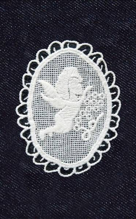 Naprasowanka koronkowa Aniołek