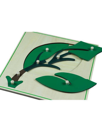Moyo Montessori | Puzzle botaniczne - liść BIO0184_JP-B006